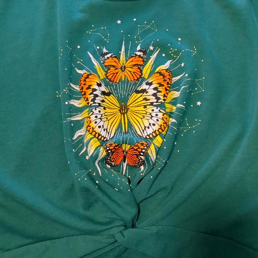 Cut Paste Designed In California Constellation Butterfly Long Sleeve Sweater🦋